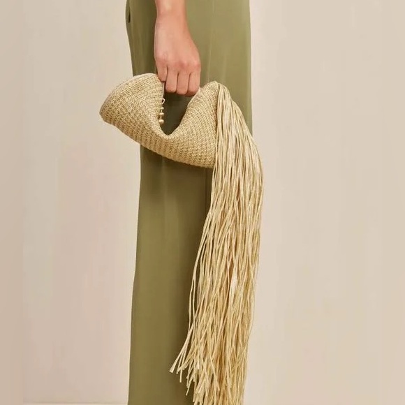 cult gaia Handbags - Cult Gaia Vieira  raffia bag